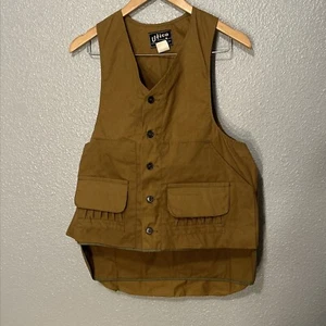 Utica Duxbak Corp Fowl Hunting Vest 70s VTG Men Sz 40 USA Style 68-55 Button - Picture 1 of 9