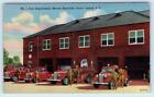 PARRIS ISLAND, South Carolina SC~ Marine Barracks FIRE DEPARTMENT 1940s Postcard