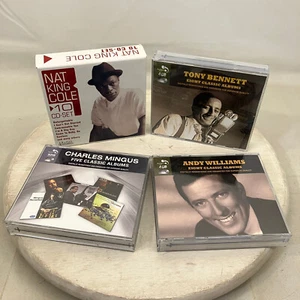 Jazz & Easy Listening 4 CD Sets Nat King Cole Andy Williams Tony Bennett Lot - Picture 1 of 5