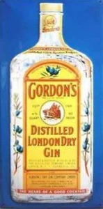 Gordon's Gin large embossed steel sign 500mm x 250mm - Picture 1 of 1