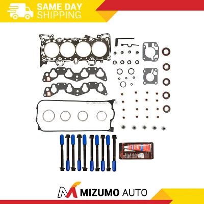 Juego de pernos de junta de cabeza de grafito para Honda Civic Del Sol 92-95 SOHC D16Z6 D15Z1 Foto 1 de 4