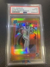 JaMarr Chase 2021 Donruss Rated Rookie Gold Press Proof Premium PSA 10 Bengals