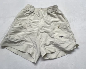 AFTCO Herren 28 khaki Shorts Original Angeln Performance Cargotaschen 6" Schrittlänge - Bild 1 von 10