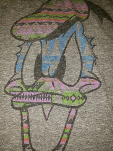 DISNEYLAND WALT DISNEY WORLD Women's DONALD Duck multi colored T-Shirt  Sm thin - Picture 1 of 5