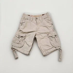Rock Revival Buckle Slim Cargo Shorts Size 28/23 Khaki Men's (Actual 28x11) - Picture 1 of 5