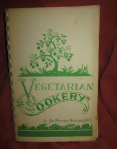 Vegetarian Cookery Dr. Pietro Rotondi 1948 Soup Salad Candy Ice Cream - Imagen 1 de 3