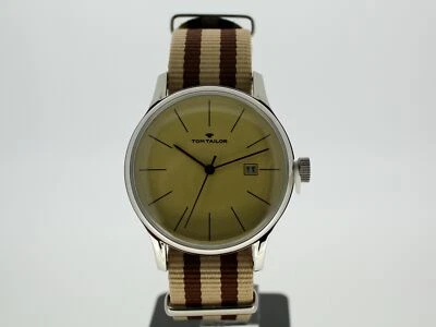 TOM TAILOR Reloj Hombre Nylon Pulsera Estilo Retro Cristal Mineral PVP 89,95 5415103 Foto 1 de 4