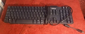 Dell SK-8115 Keyboard Black Wired USB AZERTY belgian / french Ergonomic for PC - Afbeelding 1 van 4