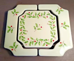 Lenox Holiday erweiterbarer Keramikuntersetzer - Bild 1 von 9