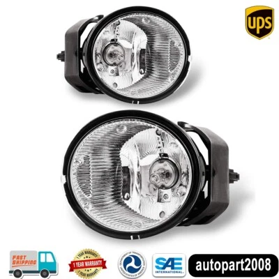 Par de luces antiniebla para parachoques Nissan Frontier Xterra 2000 2001 2002 2003 2004 Foto 1 de 4