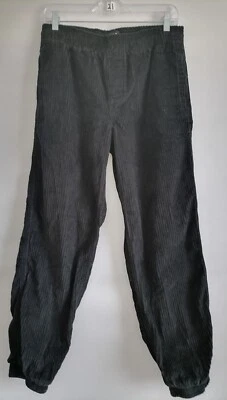 BDG 女式黑色深色水洗高腰拉灯芯绒慢跑裤 S-P 码 — 第 1/4 张图片