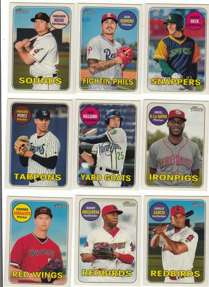 2018 Topps Heritage Minors Glossy #88 Austin Beck Athletics  - Image 1 of 1