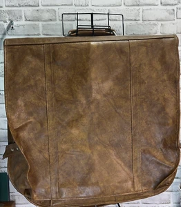 Vintage American Tourister Garment Suit Bag/Carrier-Faux? Brown Leather Clean - Picture 1 of 8