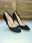LK Bennett Women's High Heel Shoes Black Size UK 6 EU 39.5 With Leather Soles