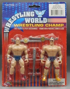 2002 Agglo WRESTLING WORLD knock off THE ROCK Dwayne Johnson BOOTLEG Figur MOC - Bild 1 von 10