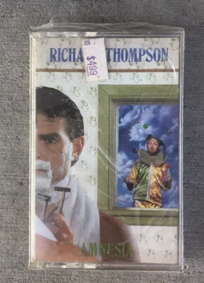RICHARD THOMPSON Amnesia 1988 Cassette Tape NEW Vintage 1991 Free Shipping Foto 1 de 2