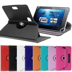 360?Folio PU Leather Box Case Cover For Universal Android Tablet PC 7" w/ Styus - Picture 1 of 16