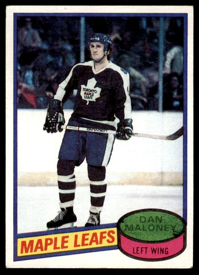 1980-81 TOPPS DAN MALONEY . TORONTO MAPLE LEAFS #118 - Image 1 of 2