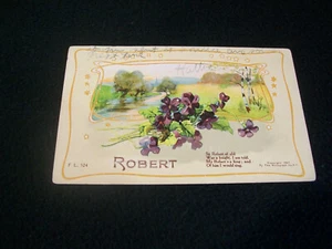 Vintage Postcard- Robert Greeting Card 1911- Texas - Picture 1 of 2