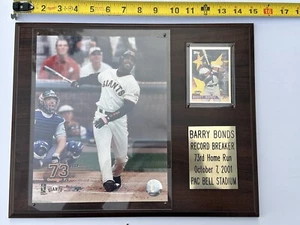 Targa Barry Bonds 73 Home Run Pac Bell Stadium 7 ottobre 2001 - Foto 1 di 4