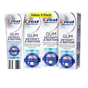 Crest Pro Health Gum Detoxify and Restore Deep Clean Toothpaste Pack of 3 - Picture 1 of 7