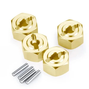 Adaptador extendido hexagonal de bujes de rueda de 12 mm de latón para coche de radiocontrol 1/18 AXIAL UTB18 CAPRA - Imagen 1 de 5
