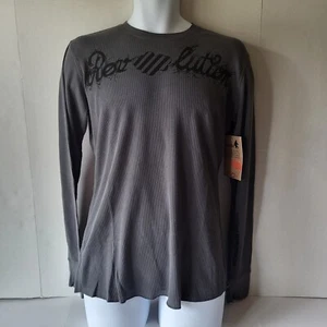 Snowboard Revolution Mens Size Large Thermal Shirt Gray Graphic - Picture 1 of 6