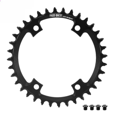 110BCD Four-claw Tooth Plate Positive and Negative Teeth Bicycle Single Sprocket - Image 1 of 4