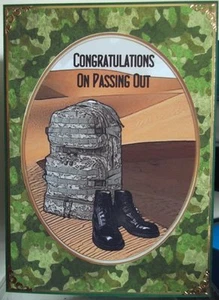 Zaino e stivali fatti a mano personalizzati complimenti per aver distribuito lavoro Card - Foto 1 di 3