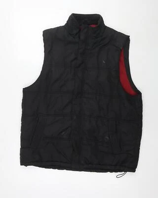 Colete masculino Avenue preto gilet tamanho G com zíper - Imagem 1 de 4