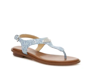 Sandalias Michael Kors Plate T-Strap Tanga Denim Para Mujer (ME21L) Talla: EE. UU. 6,5 - Imagen 1 de 1