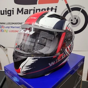 Casco Integrale bambino children full face CGM RAIDER WILD Blu bianco YS S 47-48 - Picture 1 of 8