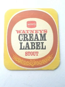 Vintage WATNEY'S CREAM LABEL STOUT Cat No'162 Beer mat / Coaster - Picture 1 of 12