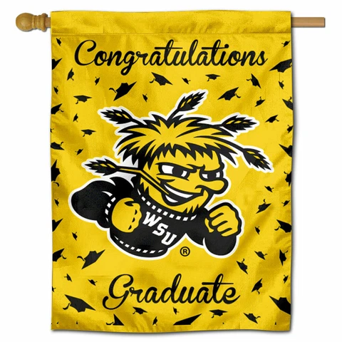 Wichita State University Graduation Gift Decorative Flag Cover