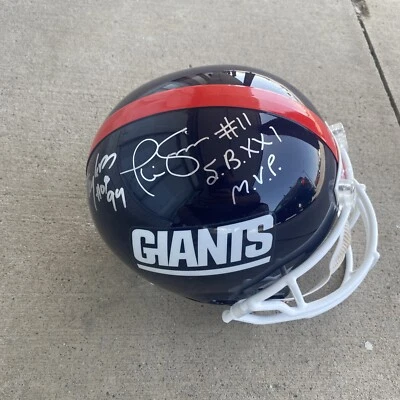 Phil Simms / Lawerence Taylor Autographed New York Giants Helmet w/"SB MVP.  PSA - Image 1 of 4