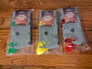 Red Green & Yellow Seattle Mariners Fathers Day Socks 6/15/25 Hydro Challenge - Picture 1 of 2