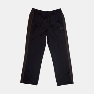 Needles Black Brown Stripe Poly Smooth Track Pants / Size L / Mens / Black ... - Picture 1 of 8