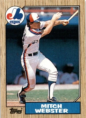 1987 Topps #442 Mitch Webster - Image 1 of 2