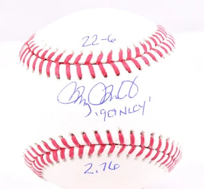 Doug Drabek Autographed Rawlings OML Baseball w/3 Stats - Beckett W Hologram *Bl - Image 1 of 4