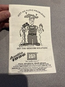 Vntg 1996 Sescam Catalog Audio Booklet HTF Henderson NV Source Mailer Equipment - Picture 1 of 4