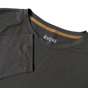 Rhone Herren Modino Wolle Langarm T-Shirt Schildkröte grün Größe Medium $ 118 - Bild 1 von 9