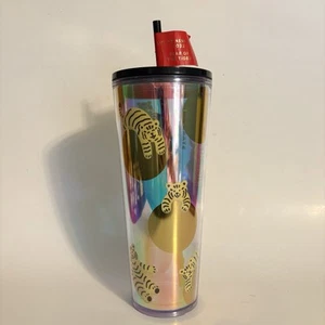 Bicchiere Starbucks Lunar New Year of the Tiger 2022 Venti 24 oz nuovo con etichette - Foto 1 di 6