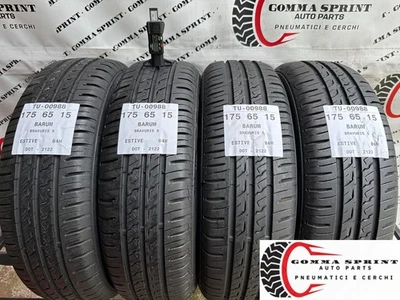 4 PNEUMATICI USATI DI OCCASIONE 175/65/15 BARUM ESTIVE GOMME 175 65 15 - Immagine 1 di 4