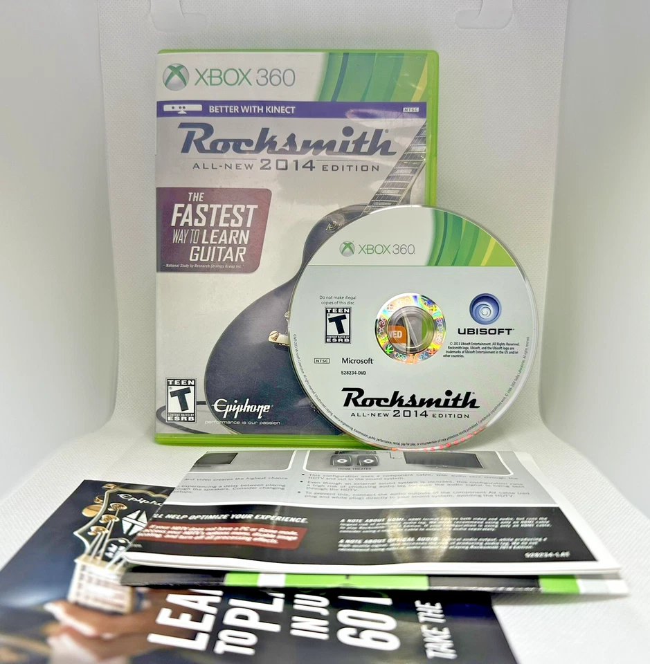 Rocksmith All New 2014 Edition (Xbox 360) CIB Complete Manual NEAR MINT Works - Image 1 of 1