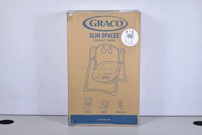 Graco Slim Spaces Compact Baby Swing, Reign 2156182 - Image 1 of 4
