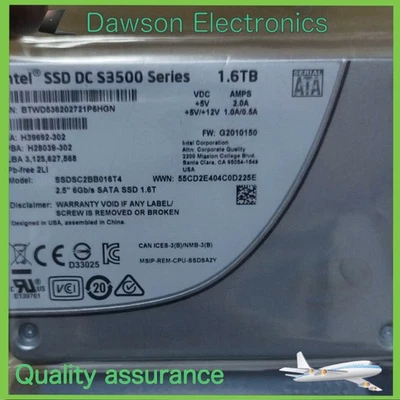 SSDSC2BB016T4 Intel SSD SATA 1.6TB S3500 2.5" 6Gb/s MLC Solid State Drive - Image 1 of 2