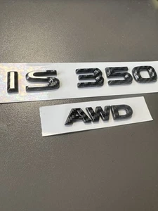 Carbon Fiber Emblem Badge Fits Lexus IS350 AWD 2021 2022 2023 2024 2025 - Picture 1 of 14