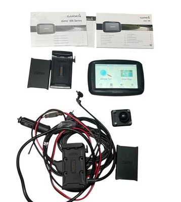 Garmin Zumo 595LM Motorcycle GPS Navigator With Mounts and accessories Bundle - Image 1 of 4