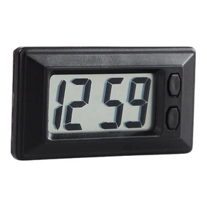 Auto-Armaturenbrett-Digitaluhr – kleine LED-Uhr, selbstklebende Mini-Stempeluh - Bild 1 von 10