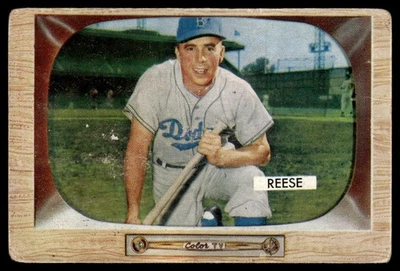 1955 Bowman Pee Wee Reese Brooklyn Dodgers #37 - Image 1 of 2